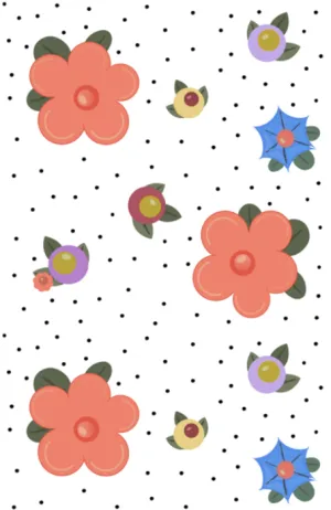 Happy Flowers Wallpaper Panel