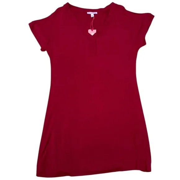 HB by Hale Bob Berry Modal T-Shirt Sleep Dress, Medium &amp; Large