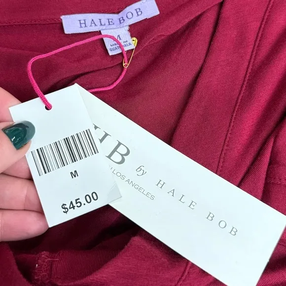 HB by Hale Bob Berry Modal T-Shirt Sleep Dress, Medium &amp; Large