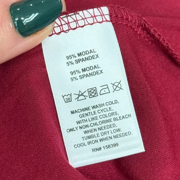 HB by Hale Bob Berry Modal T-Shirt Sleep Dress, Medium &amp; Large