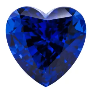 Heart Chatham Lab-Grown Blue Sapphire Gems