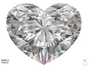 Heart Shaped Diamond GIA Certified 1.01ct F-SI1