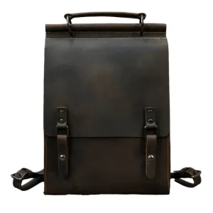 High Fashion Leather Backpack for Men & Women, School Bag