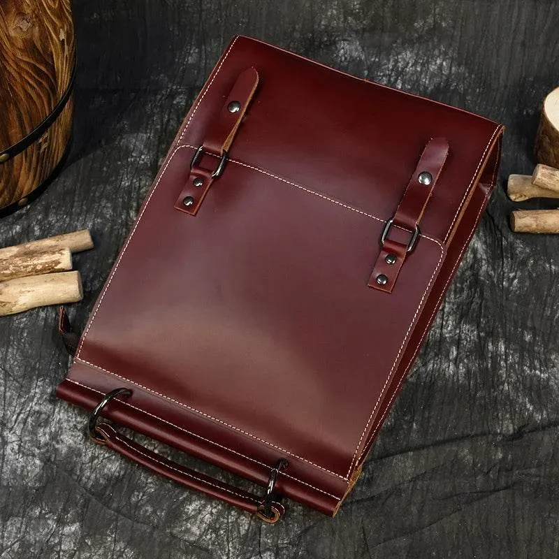High Fashion Leather Backpack for Men & Women, School Bag