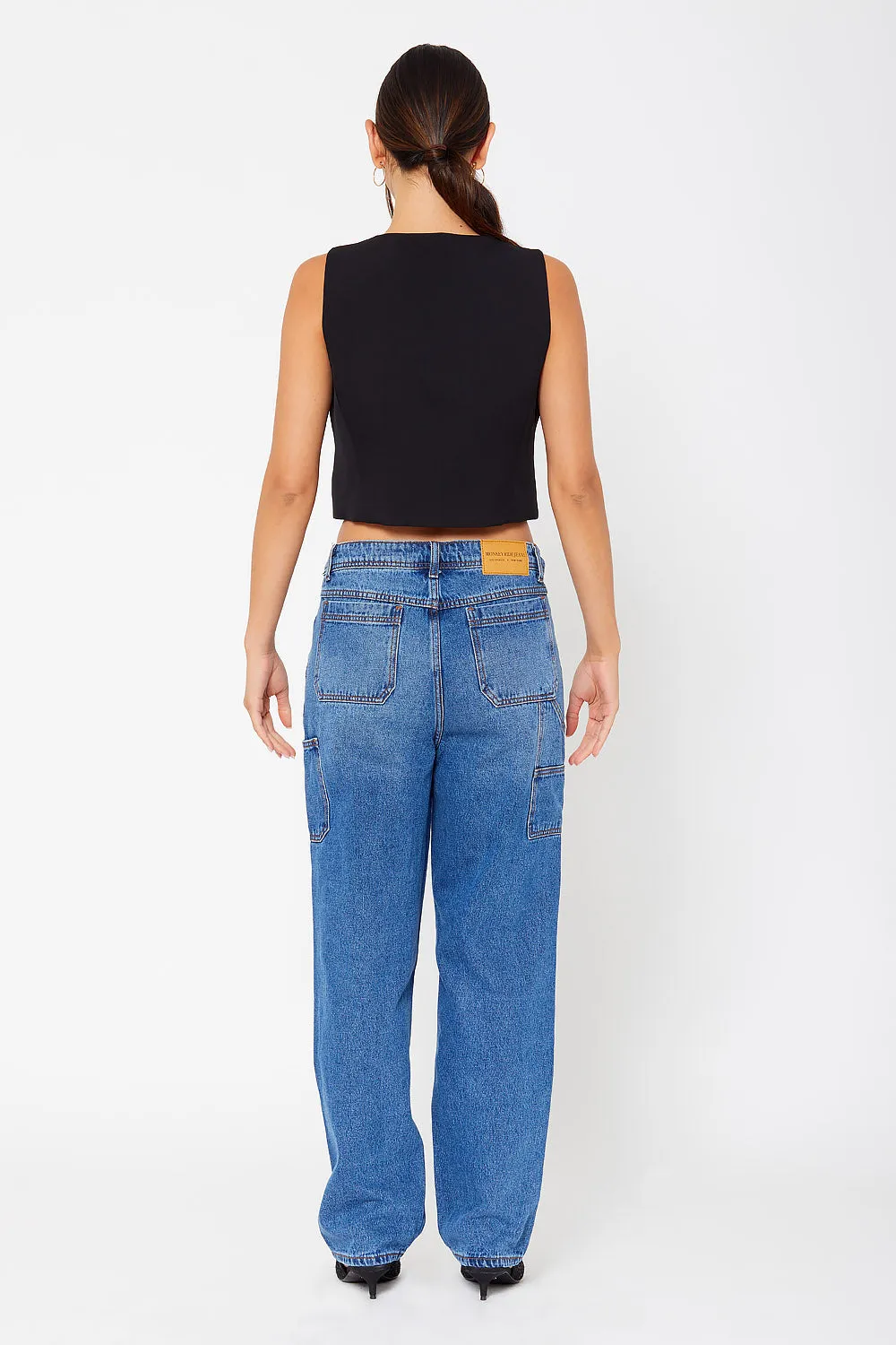 High-rise carpenter pants