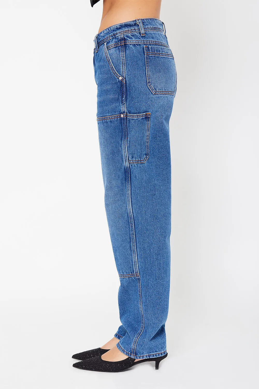 High-rise carpenter pants