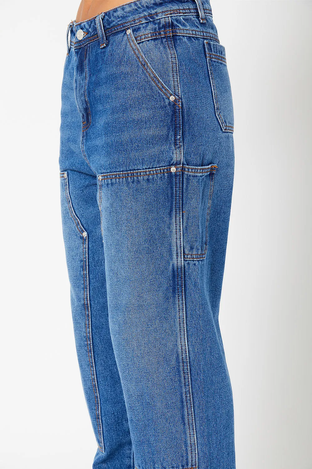 High-rise carpenter pants