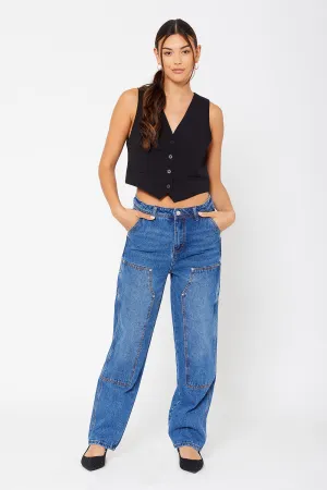 High-rise carpenter pants