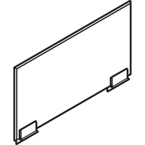 HON Voi Privacy Screen, Frosted, 24"W