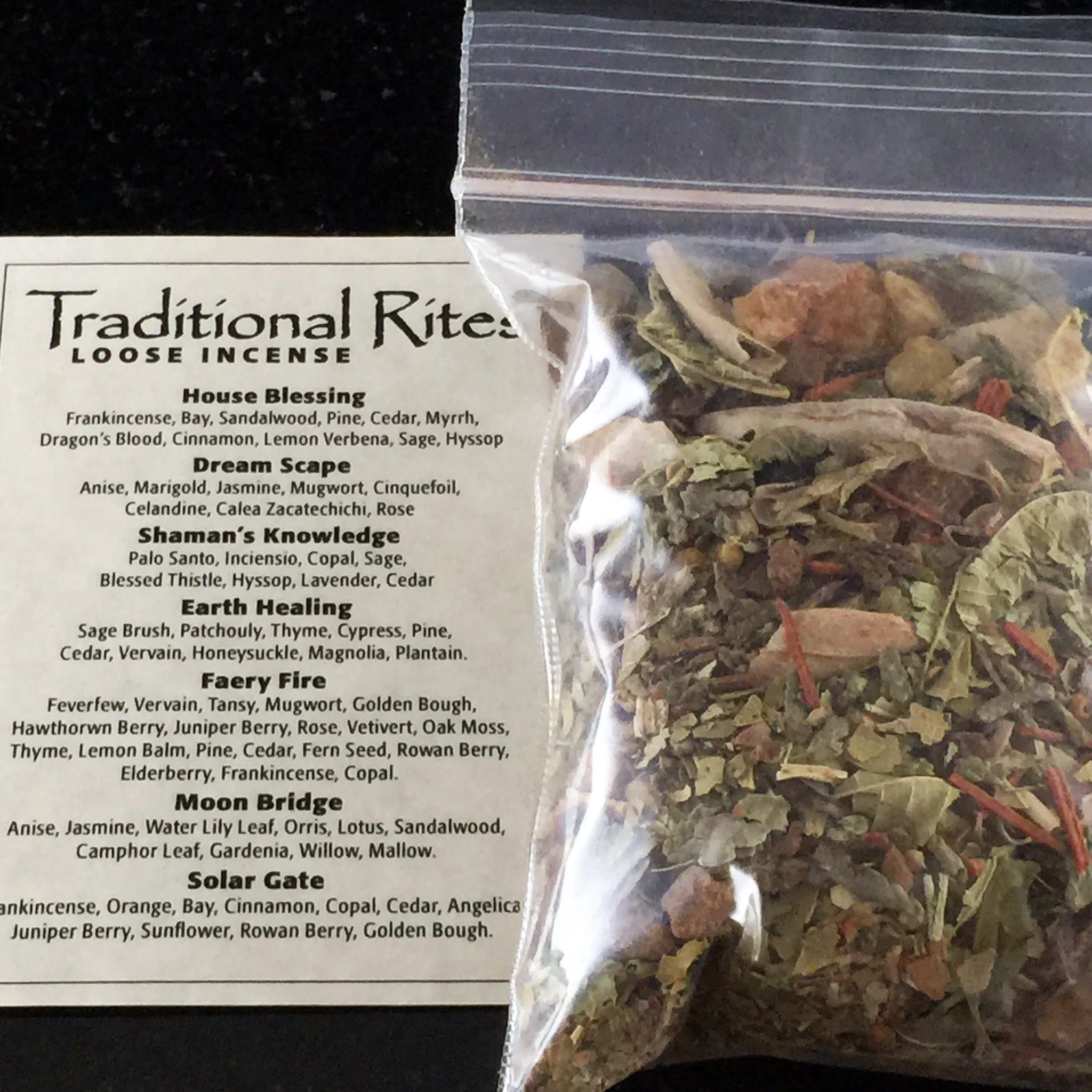 House Blessing Traditional Rites Loose Incense Kit