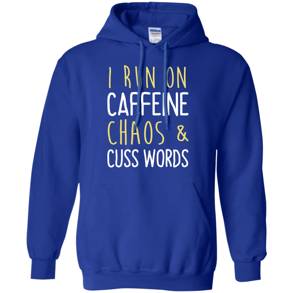 I run on caffeine chaos & cuss words tank/shirt/hoodie