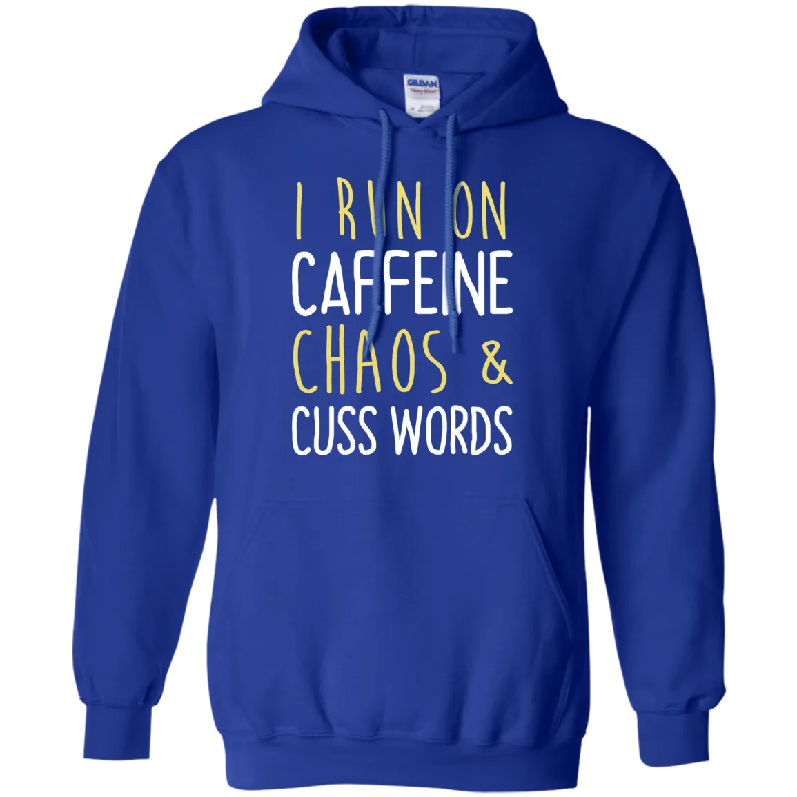 I run on caffeine chaos & cuss words tank/shirt/hoodie