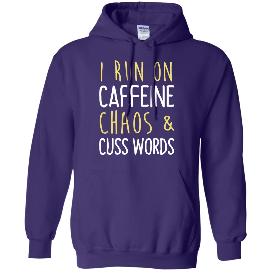 I run on caffeine chaos & cuss words tank/shirt/hoodie