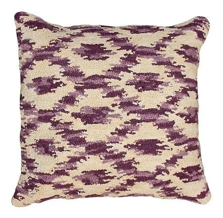 Ikat Prune Decorative Pillow