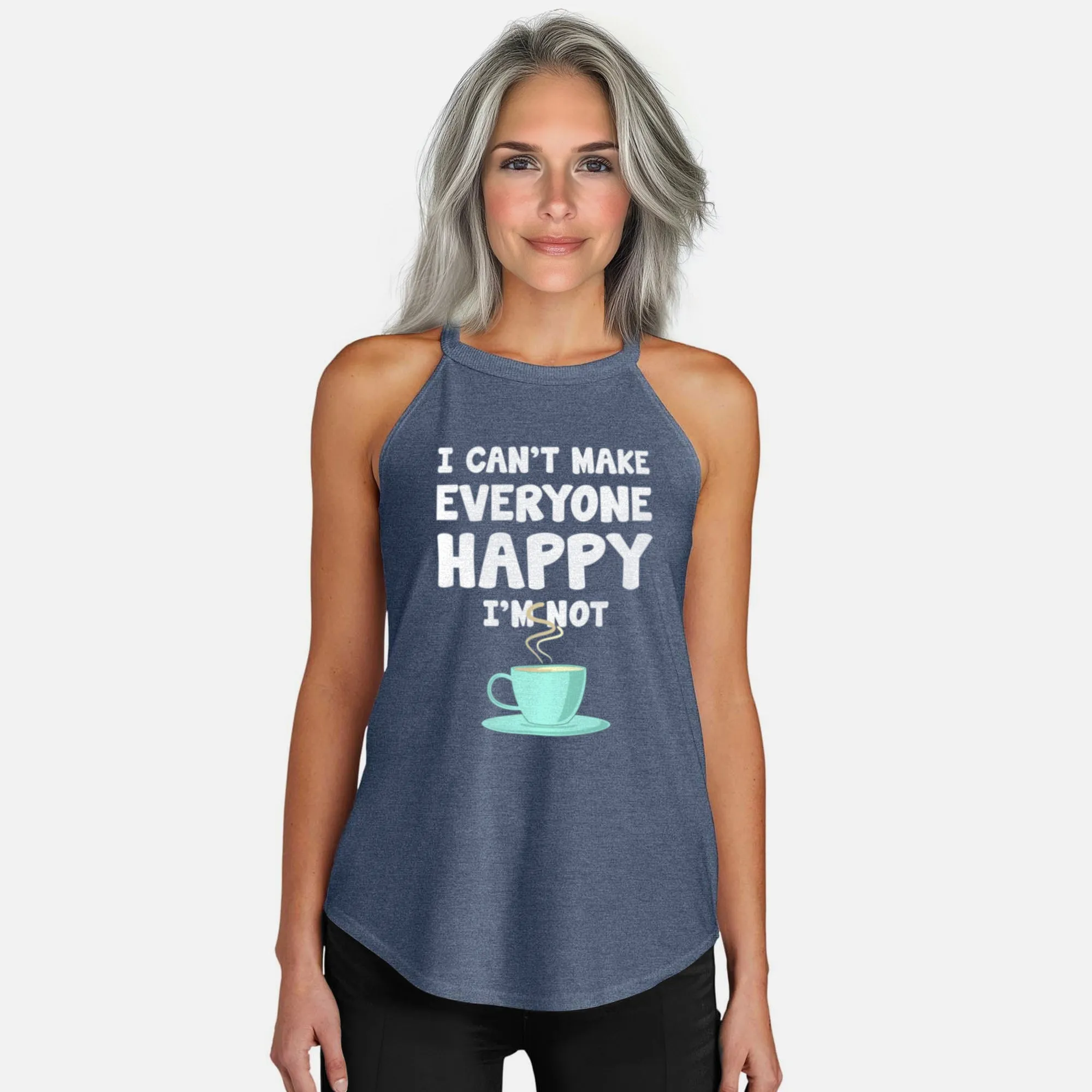 I'm Not Coffee Rocker Tank Top