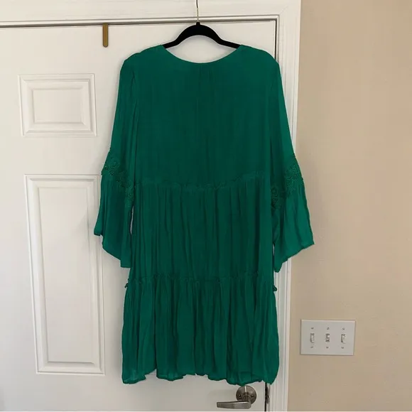 Indigo Rose Green Flowy Midi Dress size 2X