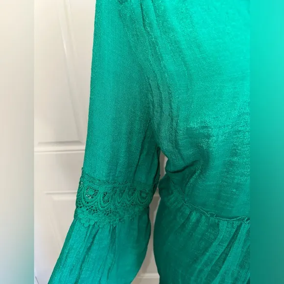 Indigo Rose Green Flowy Midi Dress size 2X
