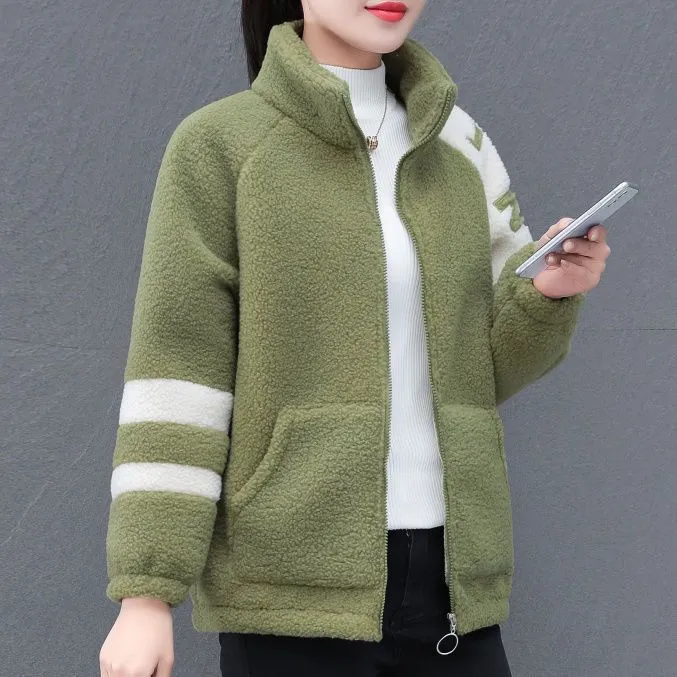 INSTOCK-Granular fleece loose coat