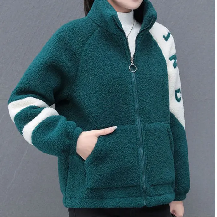 INSTOCK-Granular fleece loose coat