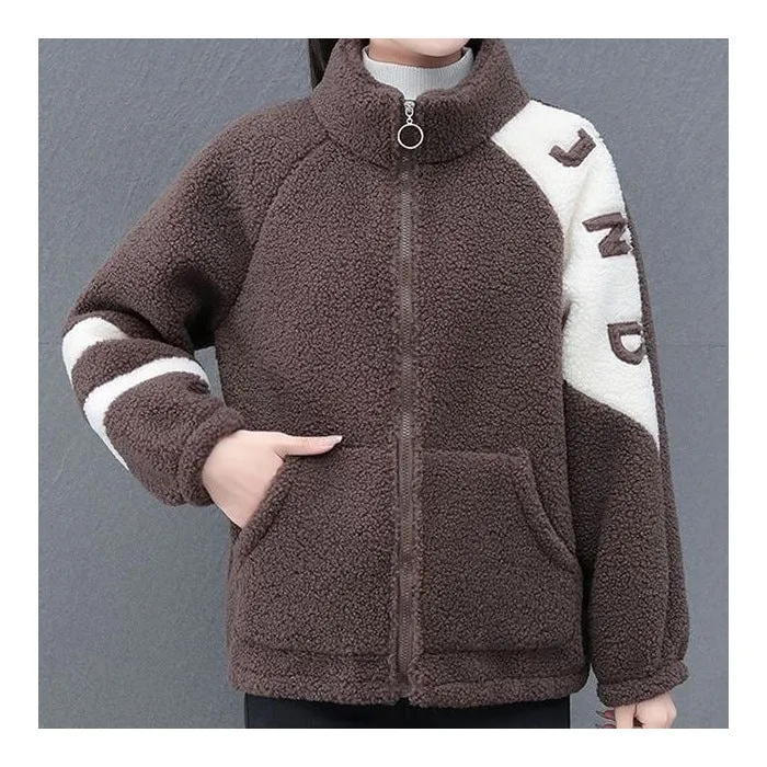 INSTOCK-Granular fleece loose coat