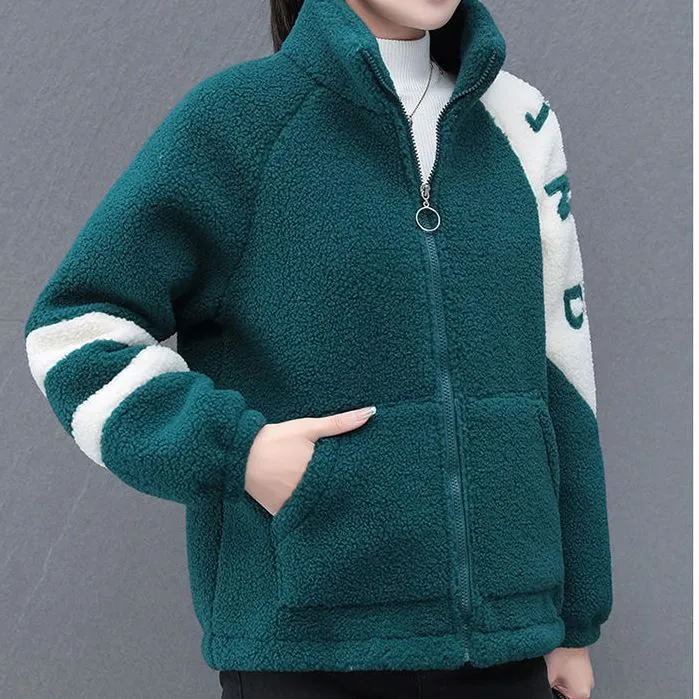 INSTOCK-Granular fleece loose coat