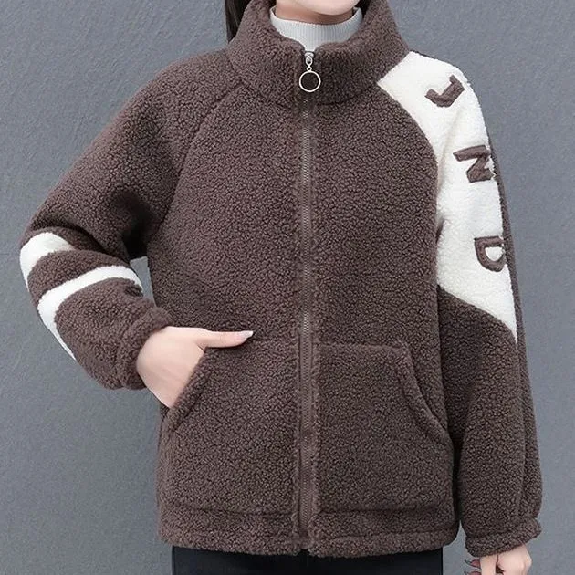 INSTOCK-Granular fleece loose coat