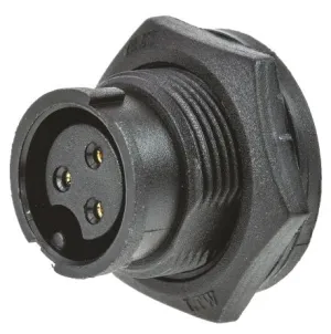 IP67 3 way female panel conn lock 5A