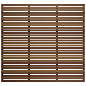 Iroko Slatted Fence Panels