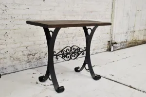 Iron and Wood Server Table ST-008