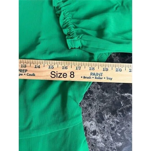 J Crew Women's‎ Flowy Hem Green Elegant Mini Dress 2Side Pockets Lined