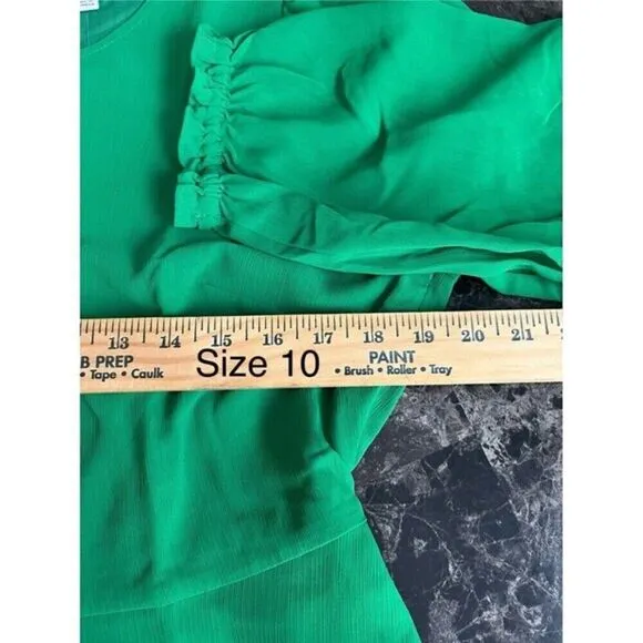 J Crew Women's‎ Flowy Hem Green Elegant Mini Dress 2Side Pockets Lined