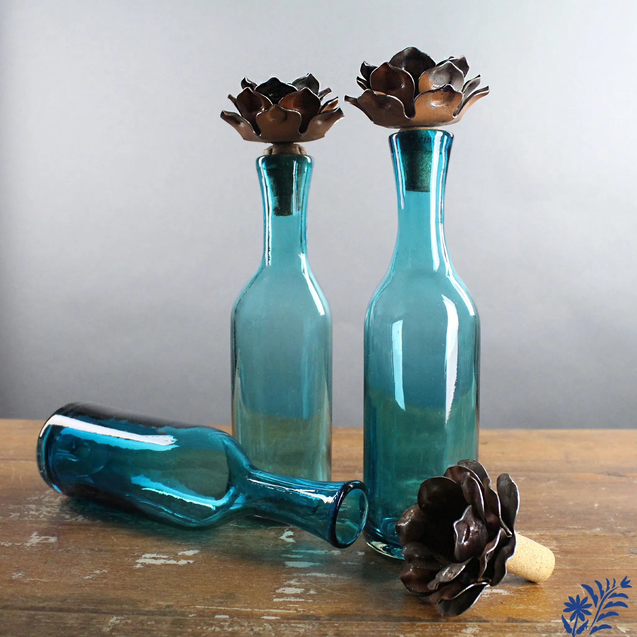 Jalisco Decanter. Hand Blown Glass Decanter