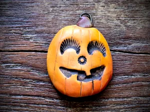 Jenny Davies-Reazor - Pumpkin Polymer Clay Pendant