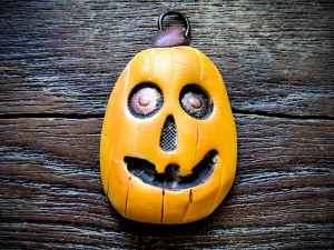 Jenny Davies-Reazor - Pumpkin Polymer Clay Pendant