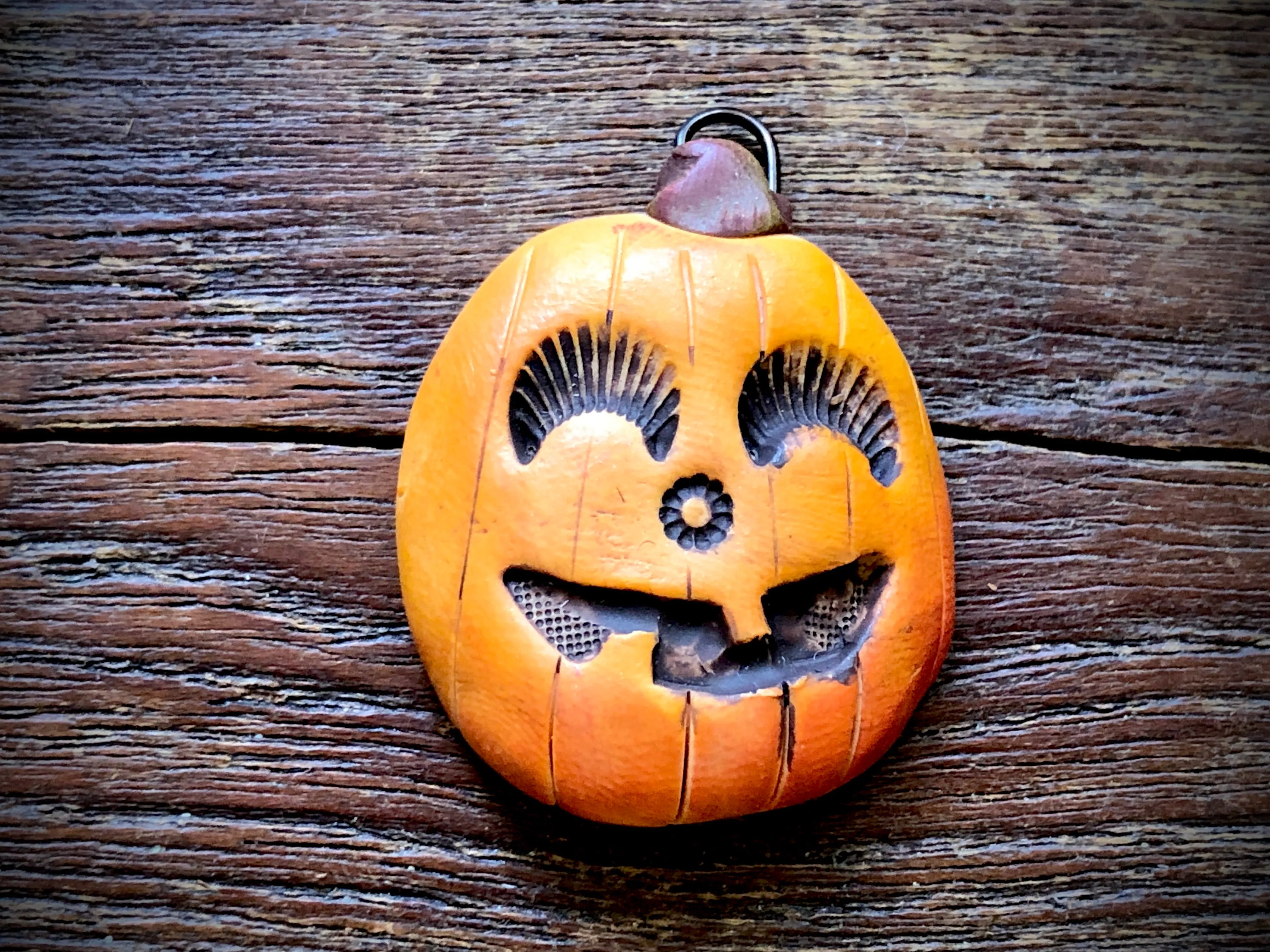 Jenny Davies-Reazor - Pumpkin Polymer Clay Pendant