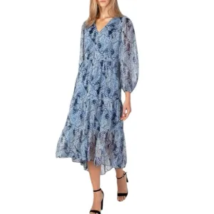 JOIE Parisian Paisley V-Neck Long Sleeve Flowy Maxi Length Dress size small