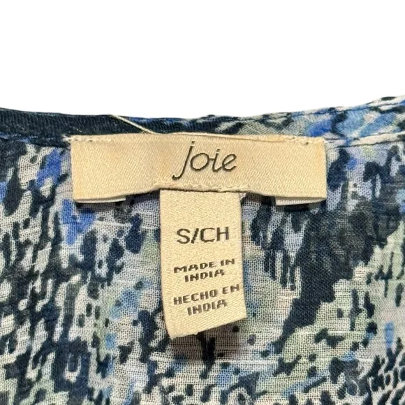JOIE Parisian Paisley V-Neck Long Sleeve Flowy Maxi Length Dress size small