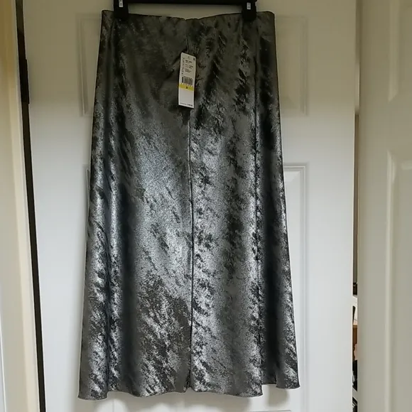 Karen Kane Night Lights Metallic Midi Skirt