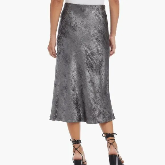 Karen Kane Night Lights Metallic Midi Skirt