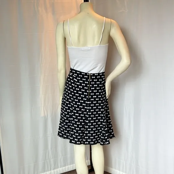 Kate Spade Bow Tie Pattern Silk Skirt