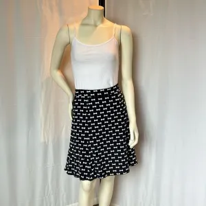 Kate Spade Bow Tie Pattern Silk Skirt