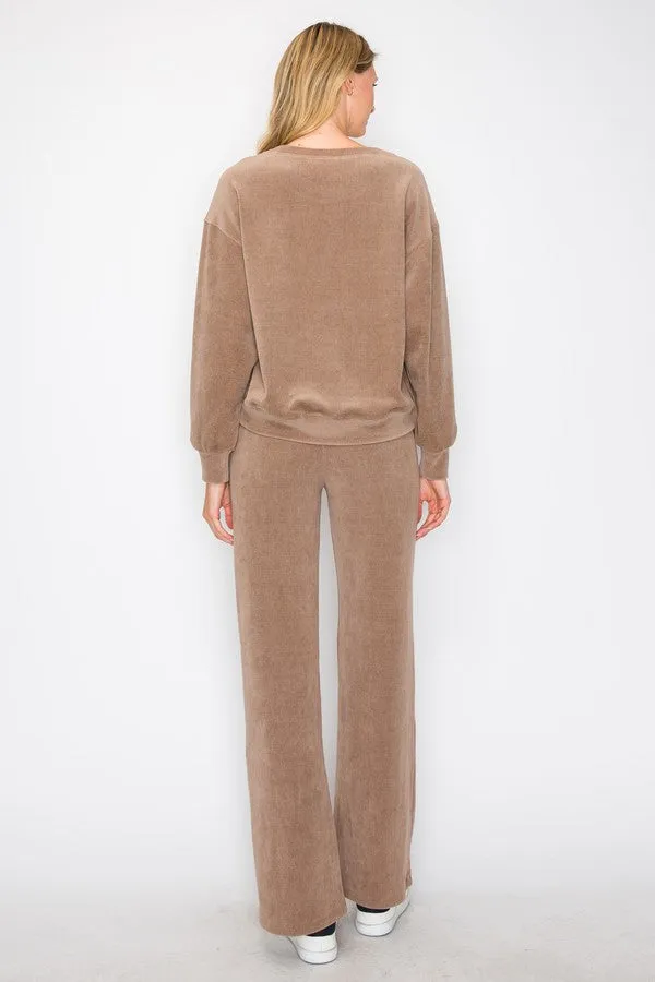 Khaki Relaxed Corduroy Set