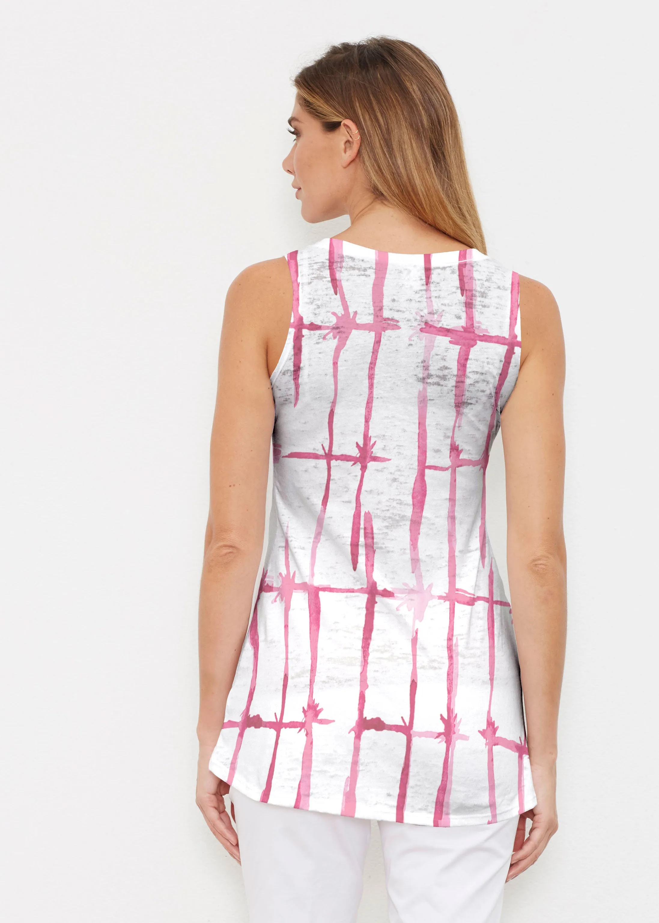 Knotted Pink (7897) ~ High-low Tank