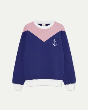 La Paz - Doria Logo Sweat - Clay/Navy
