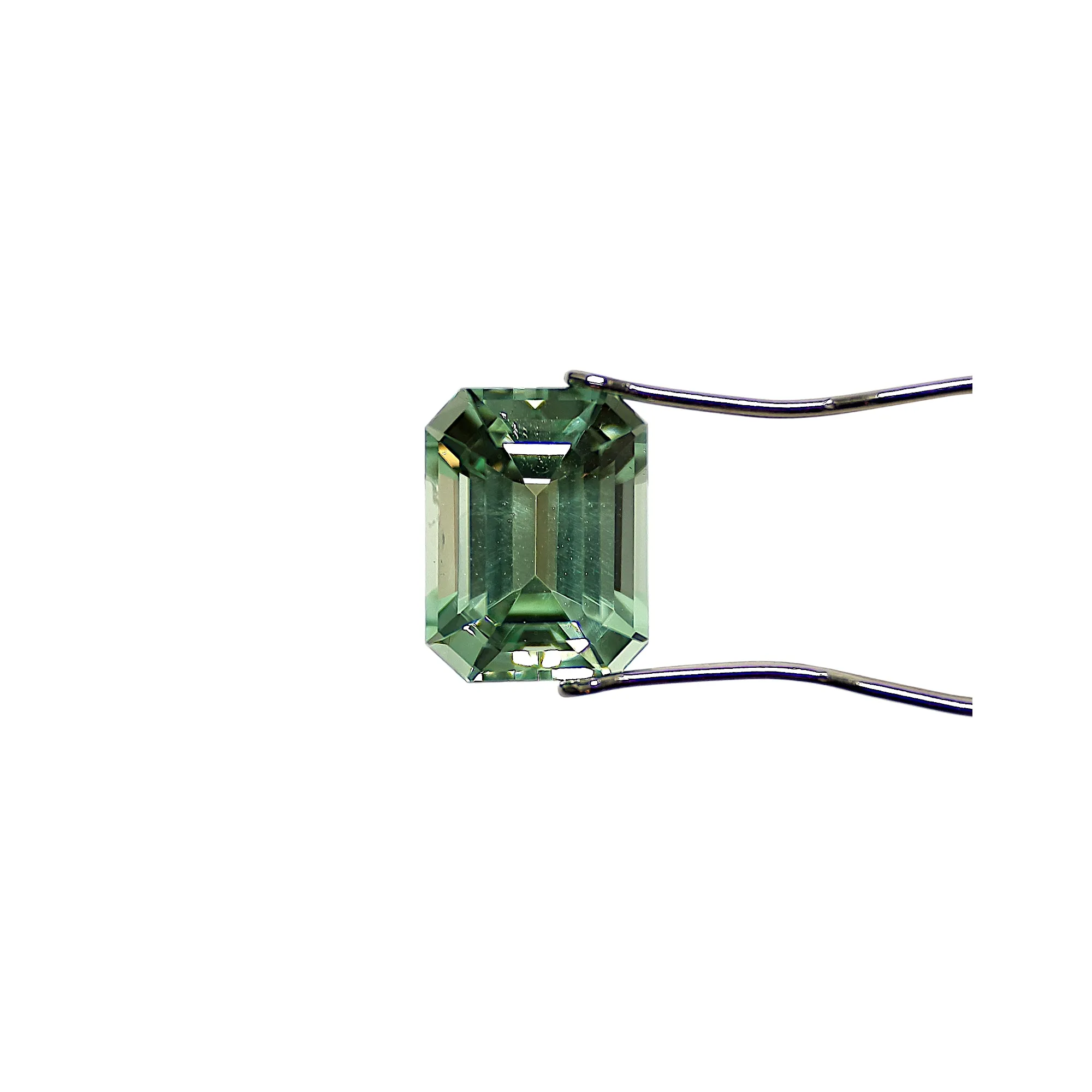 Lagoon Green Tourmaline, 4.56ct Emerald Cut