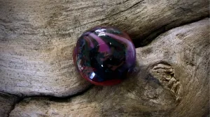 Lampwork Glass Cabochon by Robert Jennik