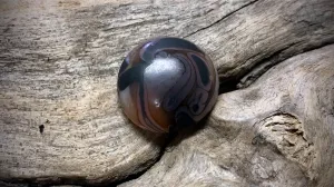 Lampwork Glass Cabochon by Robert Jennik