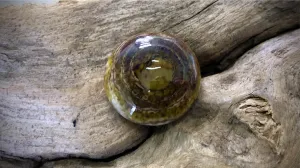Lampwork Glass Cabochon by Robert Jennik