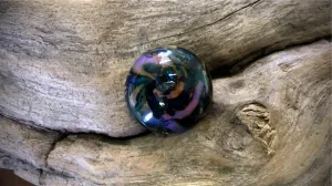 Lampwork Glass Cabochon by Robert Jennik