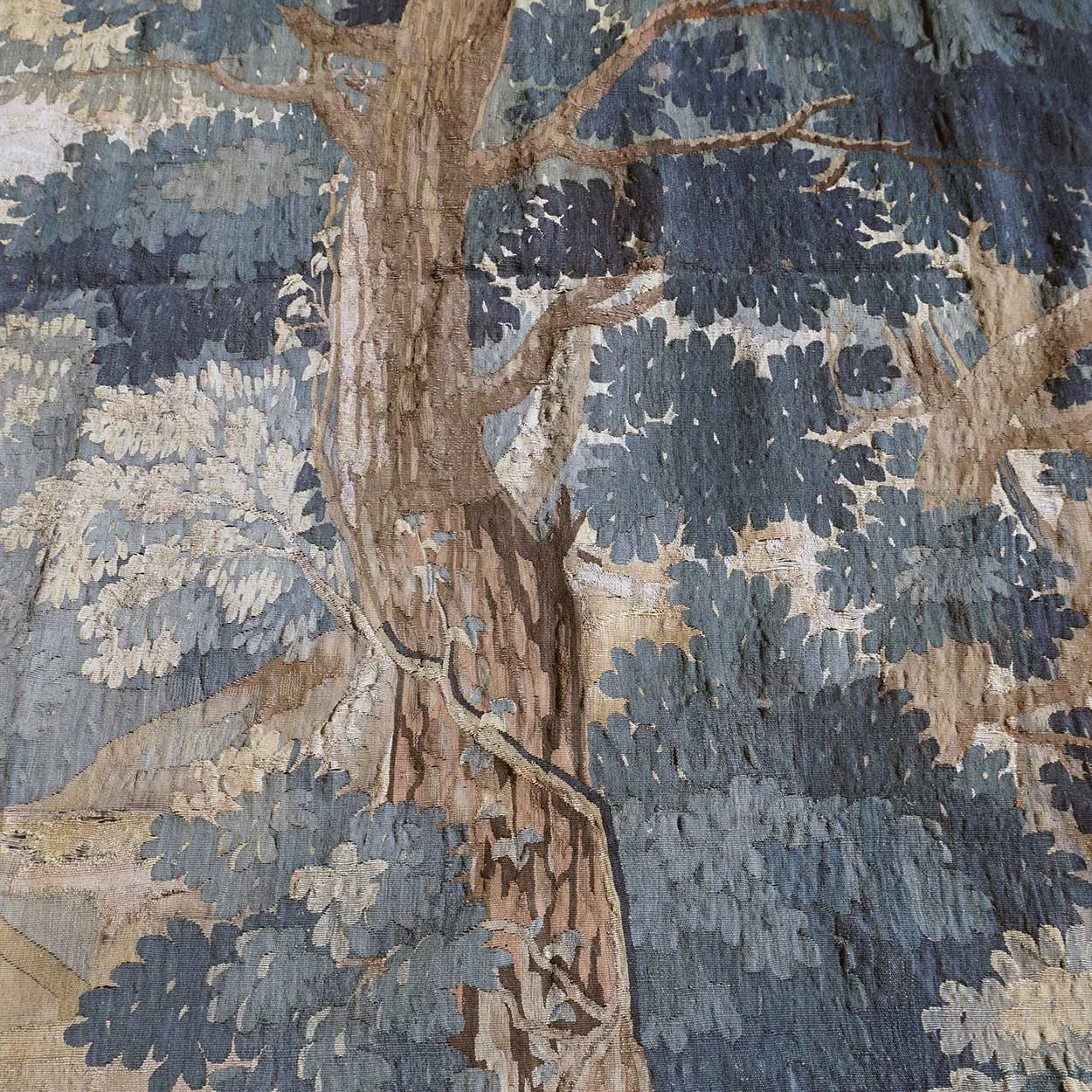 Large French/Belgian Baroque Verdure Tapestry Wall Hanging, Achilles Seducing Deidamia